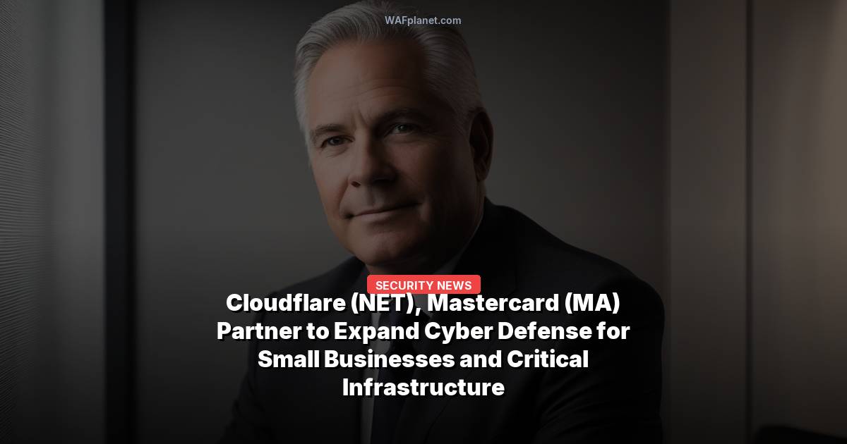 Cloudflare (NET), Mastercard (MA) Partner to Expand Cyber Defense for Small Businesses and Critical Infrastructure