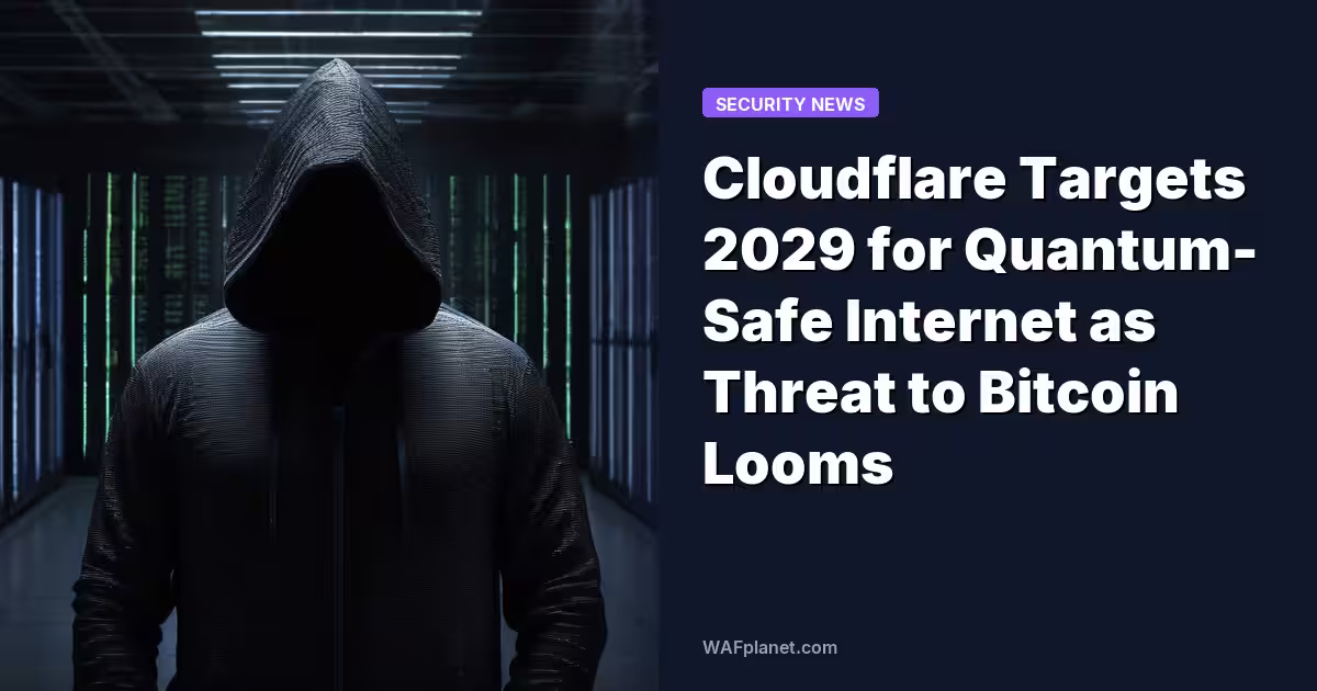 Cloudflare Targets 2029 for Quantum-Safe Internet as Threat to Bitcoin Looms