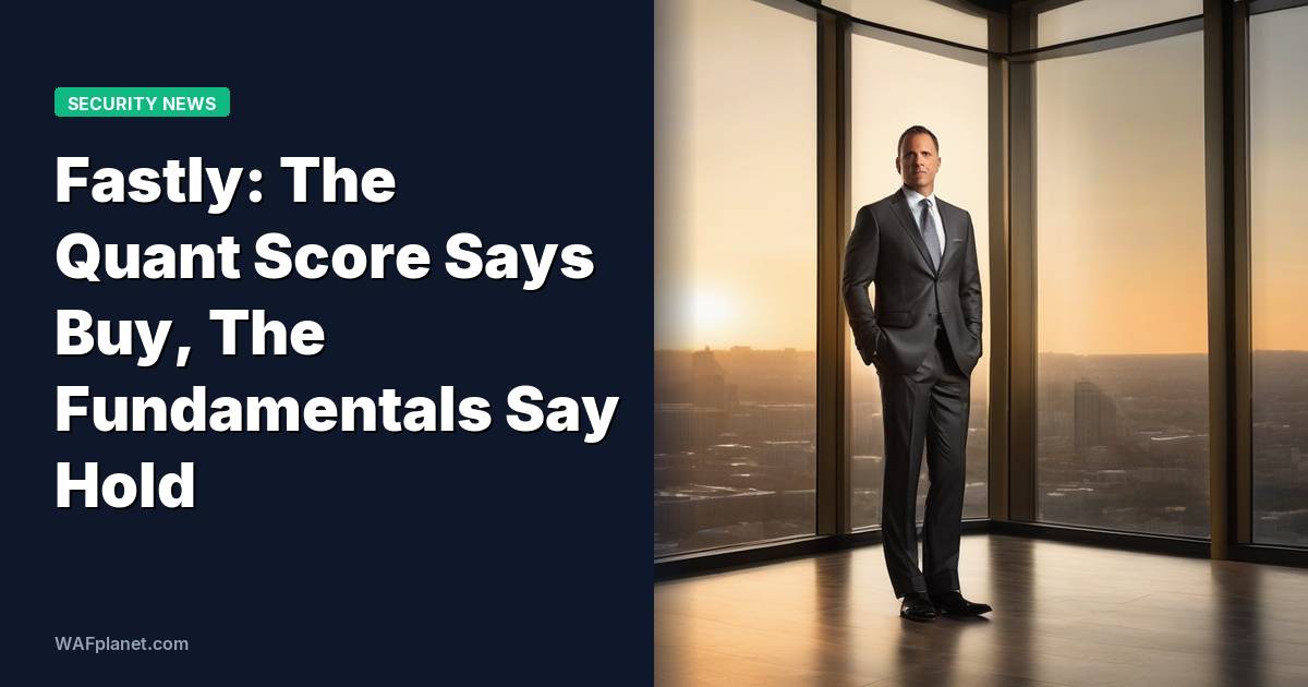 Fastly: The Quant Score Says Buy, The Fundamentals Say Hold