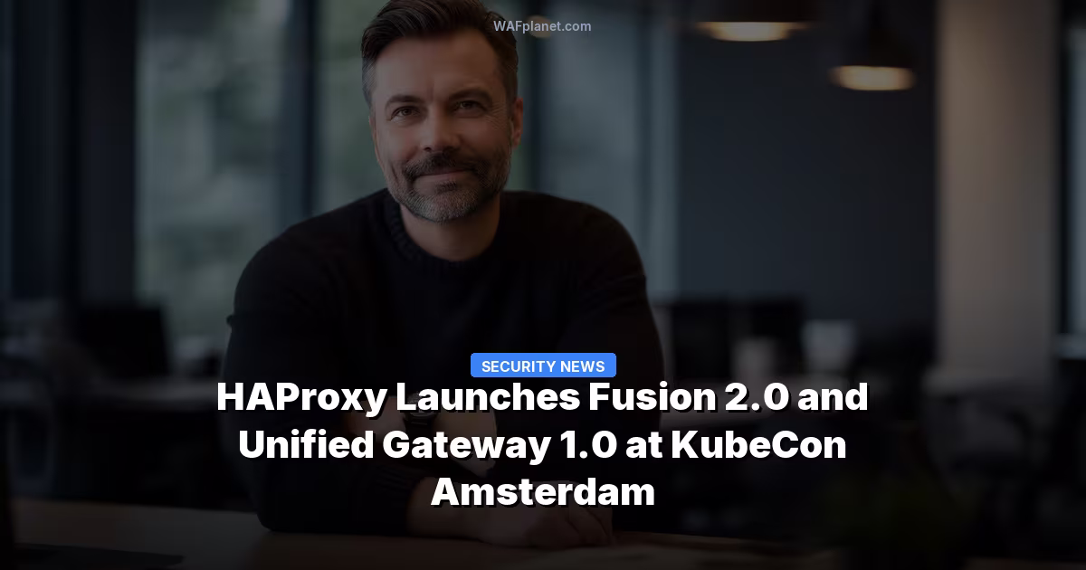 HAProxy Launches Fusion 2.0 and Unified Gateway 1.0 at KubeCon Amsterdam