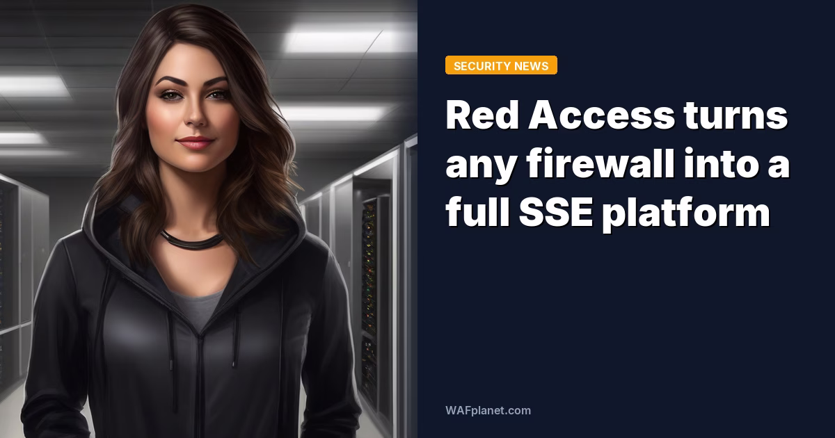 Red Access turns any firewall into a full SSE platform