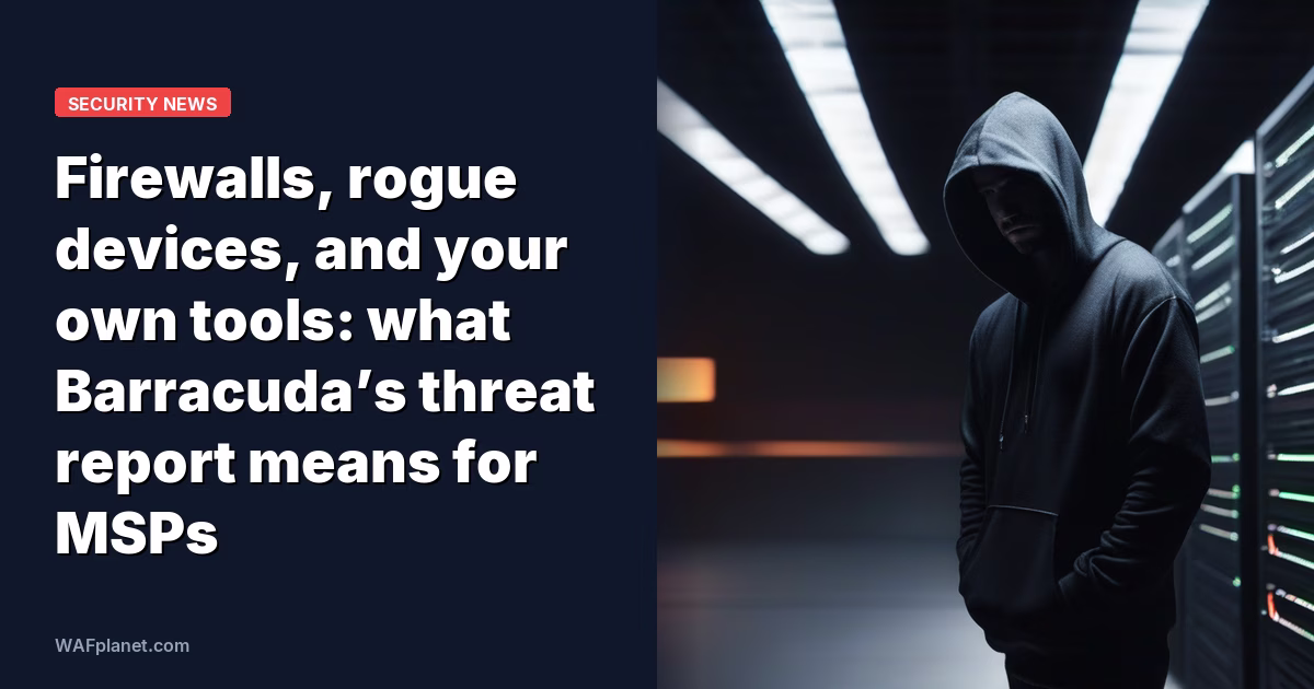 Firewalls, rogue devices, and your own tools: what Barracuda’s threat report means for MSPs