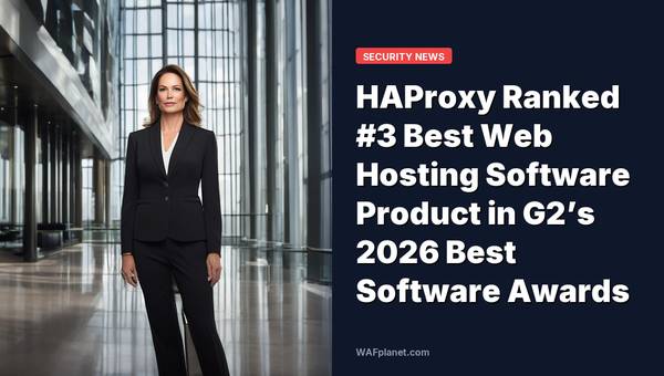 HAProxy Ranked #3 Best Web Hosting Software Product in G2’s 2026 Best Software Awards