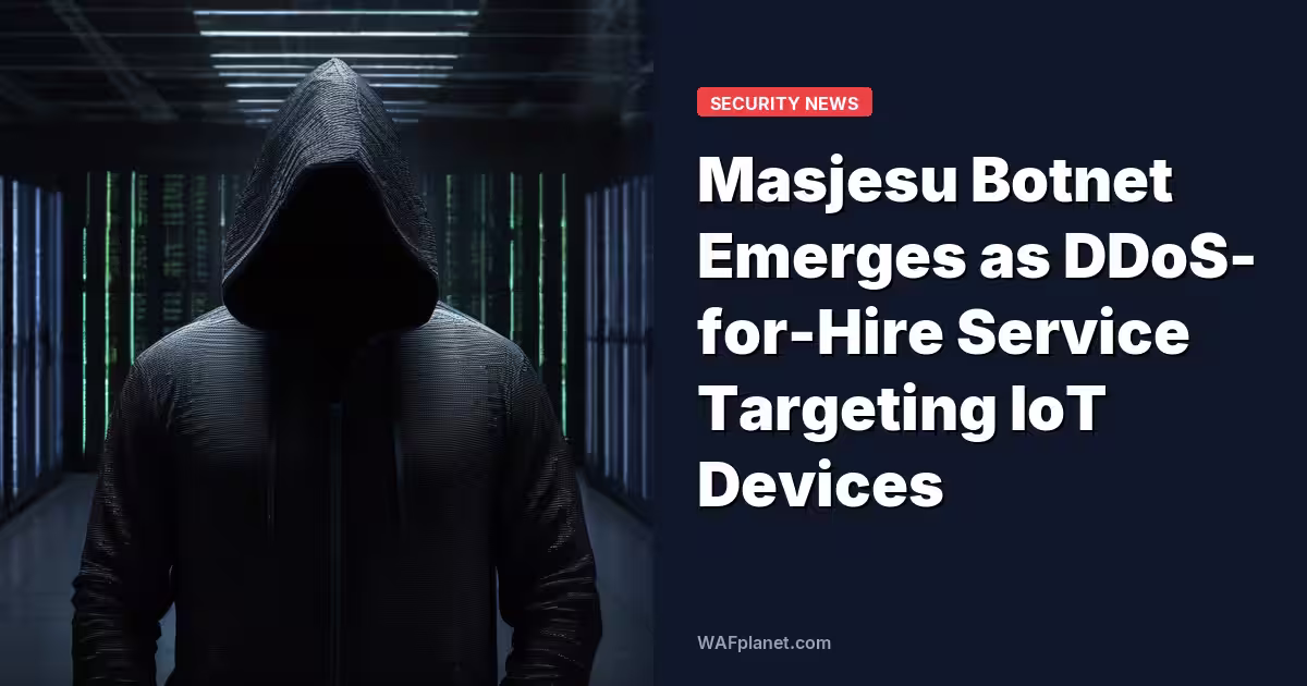Masjesu Botnet DDoS-for-Hire