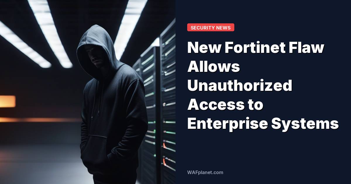 New Fortinet Flaw Allows Unauthorized Access to Enterprise Systems