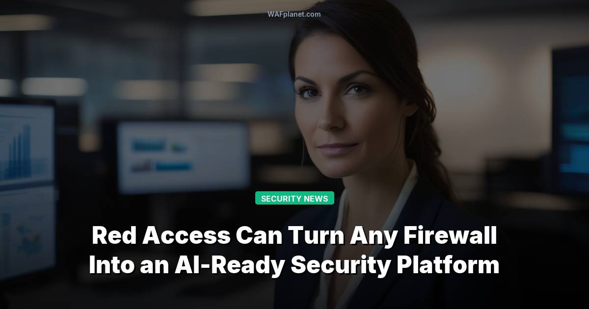 Red Access Can Turn Any Firewall Into an AI-Ready Security Platform