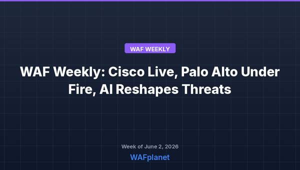WAF Weekly: Cisco Live, Palo Alto Under Fire, AI Reshapes Threats