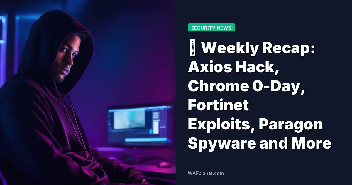 ⚡ Weekly Recap: Axios Hack, Chrome 0-Day, Fortinet Exploits, Paragon Spyware and More